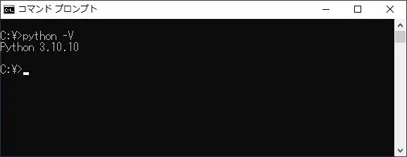 StableDiffusionのインストール手順(Pythonのバージョン確認)