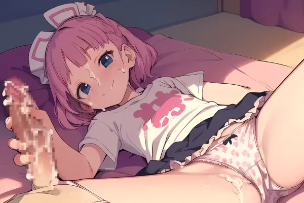 パンツ見せ手コキ