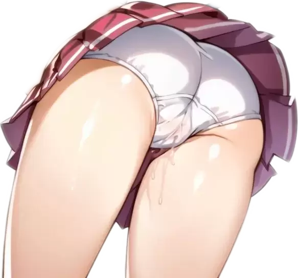 AIイラスト チアガール尻のみ（濡れ差分）