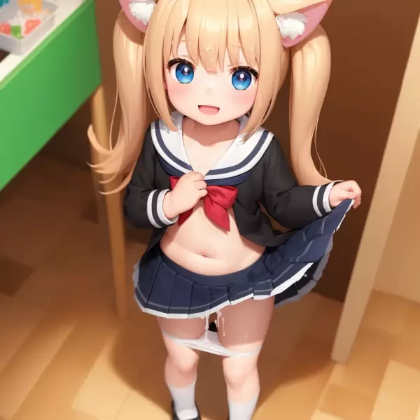 AIイラスト パンツ内射精