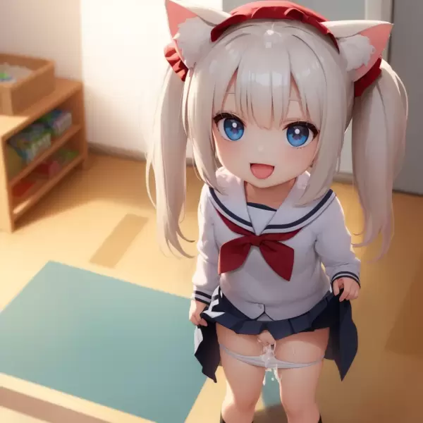 AIイラスト パンツ内射精