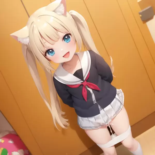 AIイラスト パンツ内射精