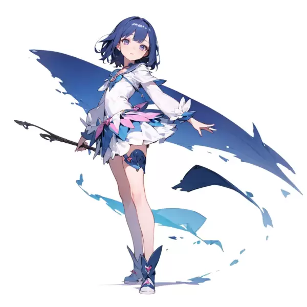 AIフレーム補間を使った魔法少女変身の実験