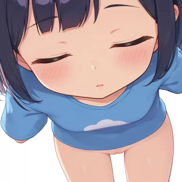 AIイラスト（目閉じ）