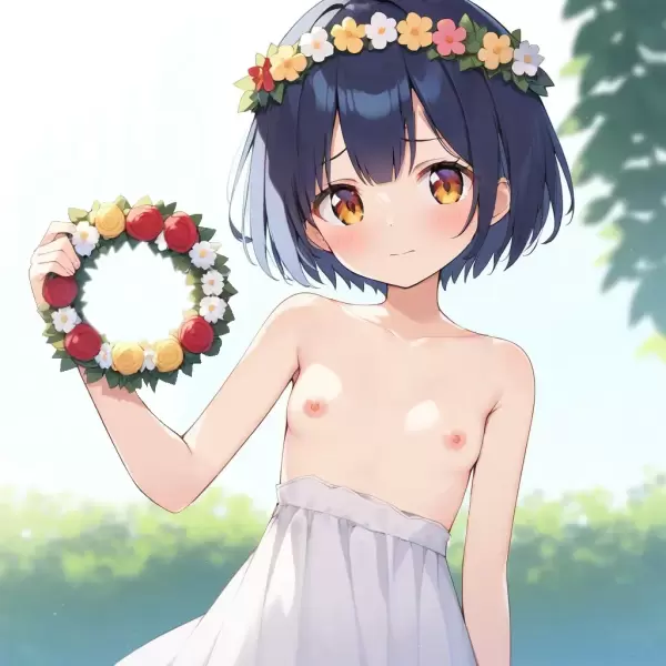 AIイラスト（花冠）