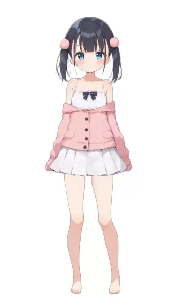 AIイラスト、パンチラアニメーション1