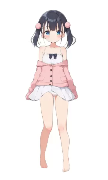 AIイラスト、パンチラアニメーション4