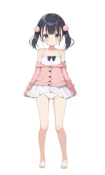 AIイラスト、パンチラアニメーション5