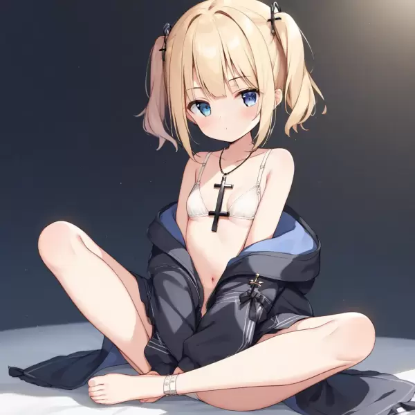 AIイラスト（あぐら）