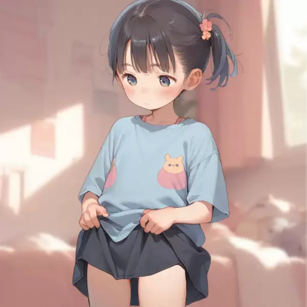スカートたくし上げ差分