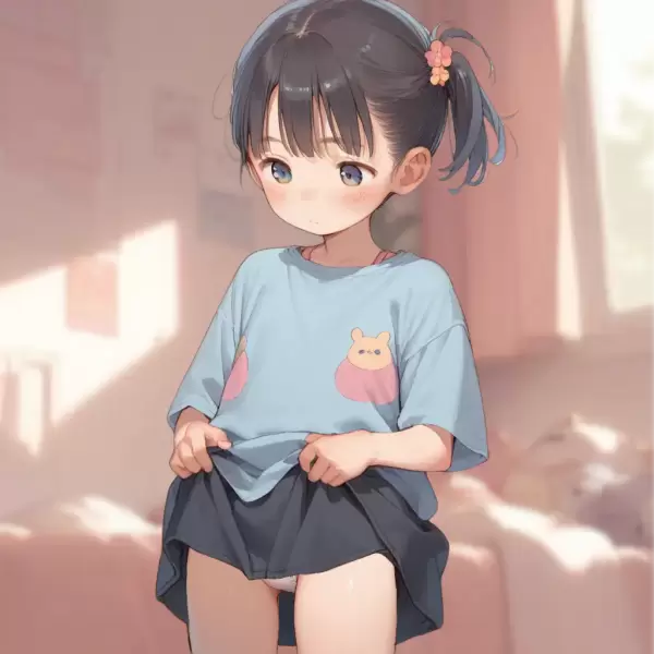 スカートたくし上げ差分