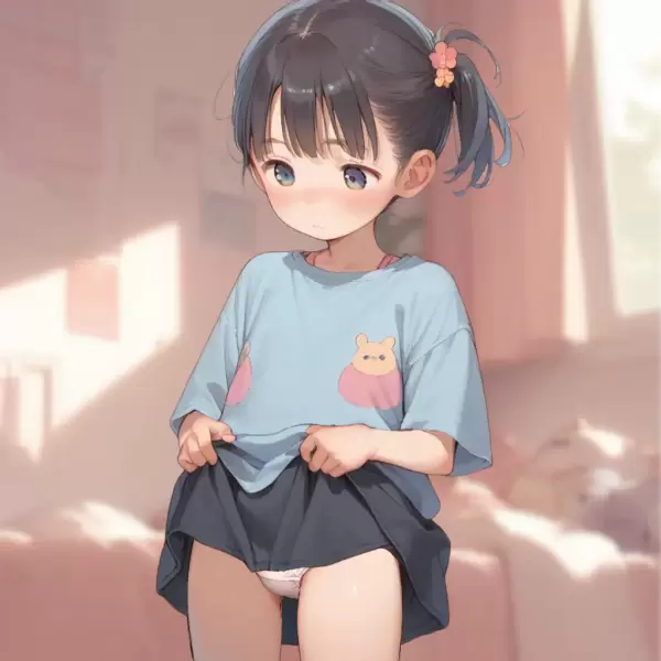 スカートたくし上げ差分
