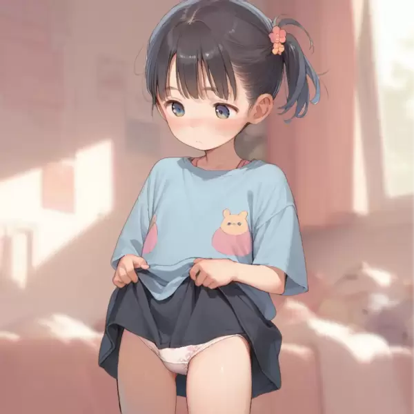 スカートたくし上げ差分