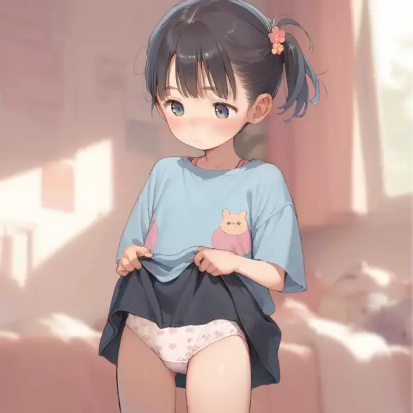 スカートたくし上げ差分