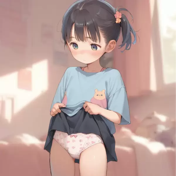 スカートたくし上げ差分