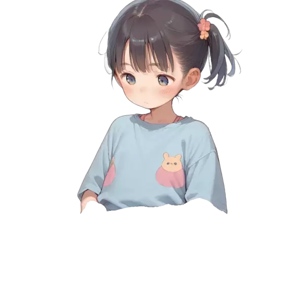 AIイラスト、スカートたくし上げのレイヤー