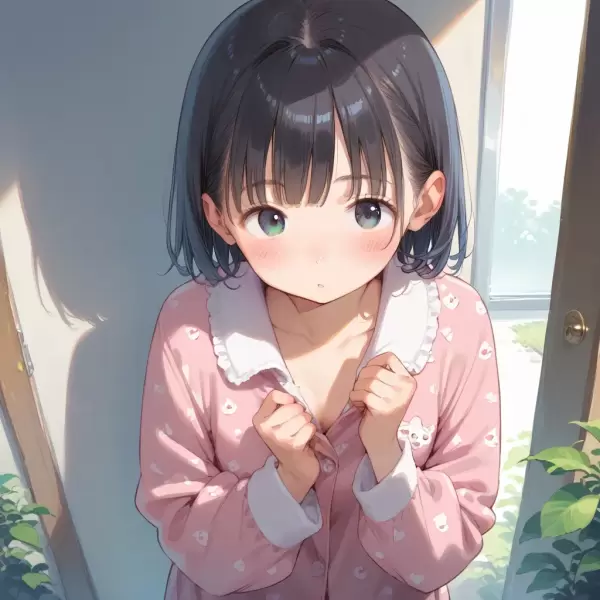 AIイラスト(脱ぎかけ)