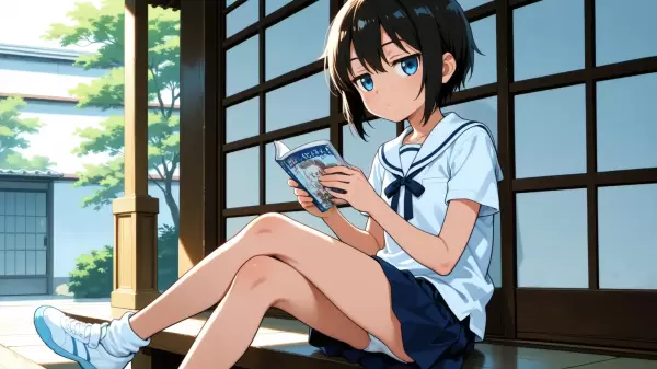 Wan2.2で足組み恥じらいパンチラ